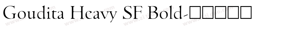 Goudita Heavy SF Bold字体转换